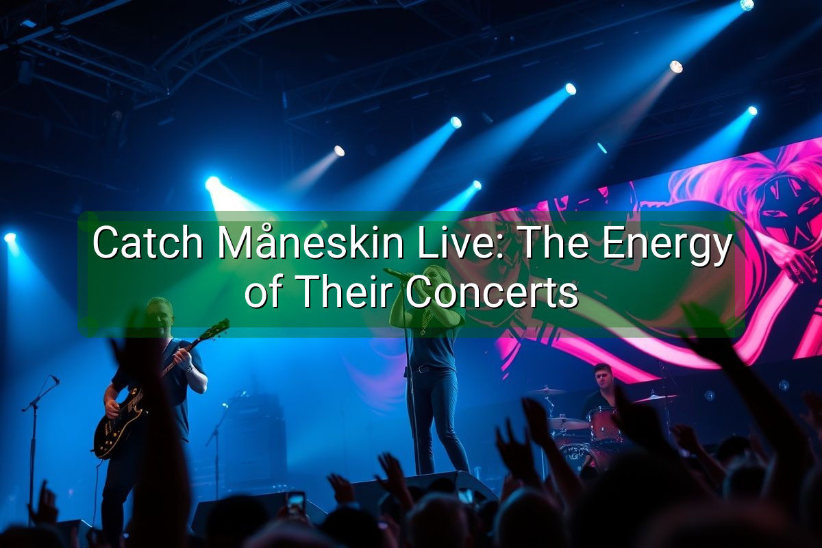 Catch Måneskin Live: The Energy of Their Concerts