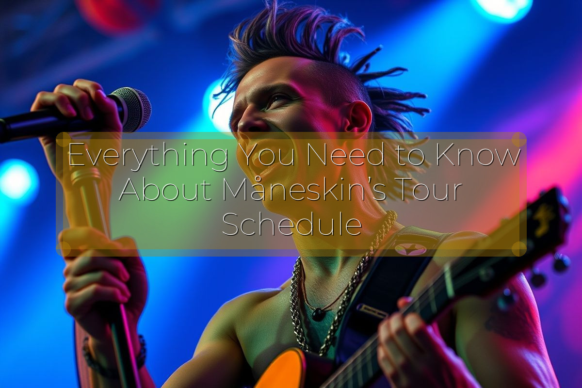 Everything You Need to Know About Måneskin’s Tour Schedule
