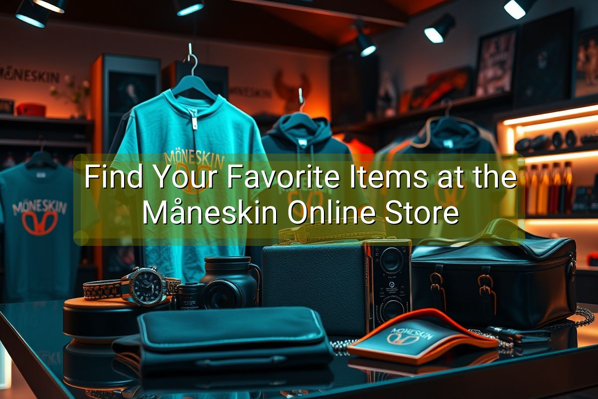 Find Your Favorite Items at the Måneskin Online Store