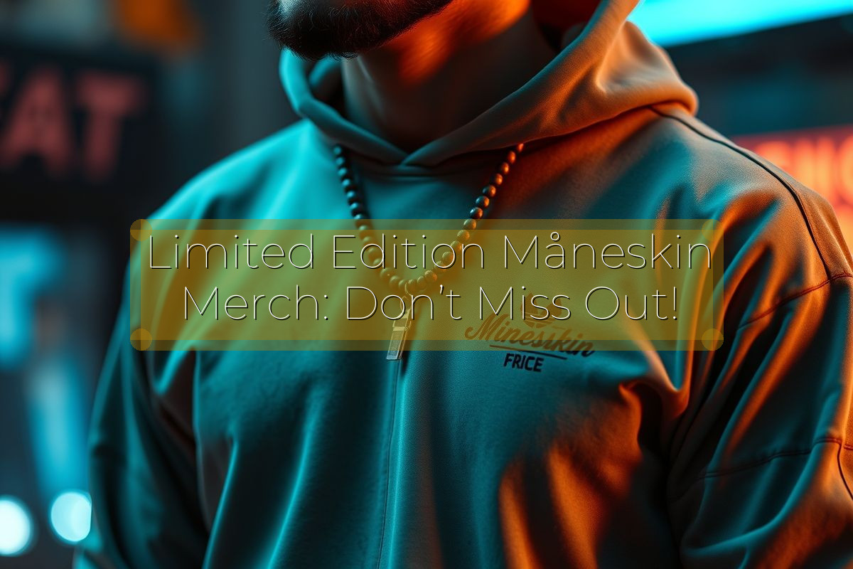 Limited Edition Måneskin Merch: Don’t Miss Out!