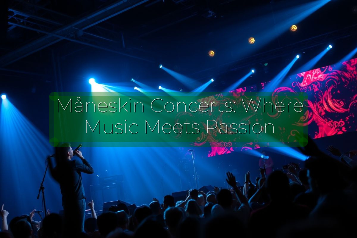 Måneskin Concerts: Where Music Meets Passion