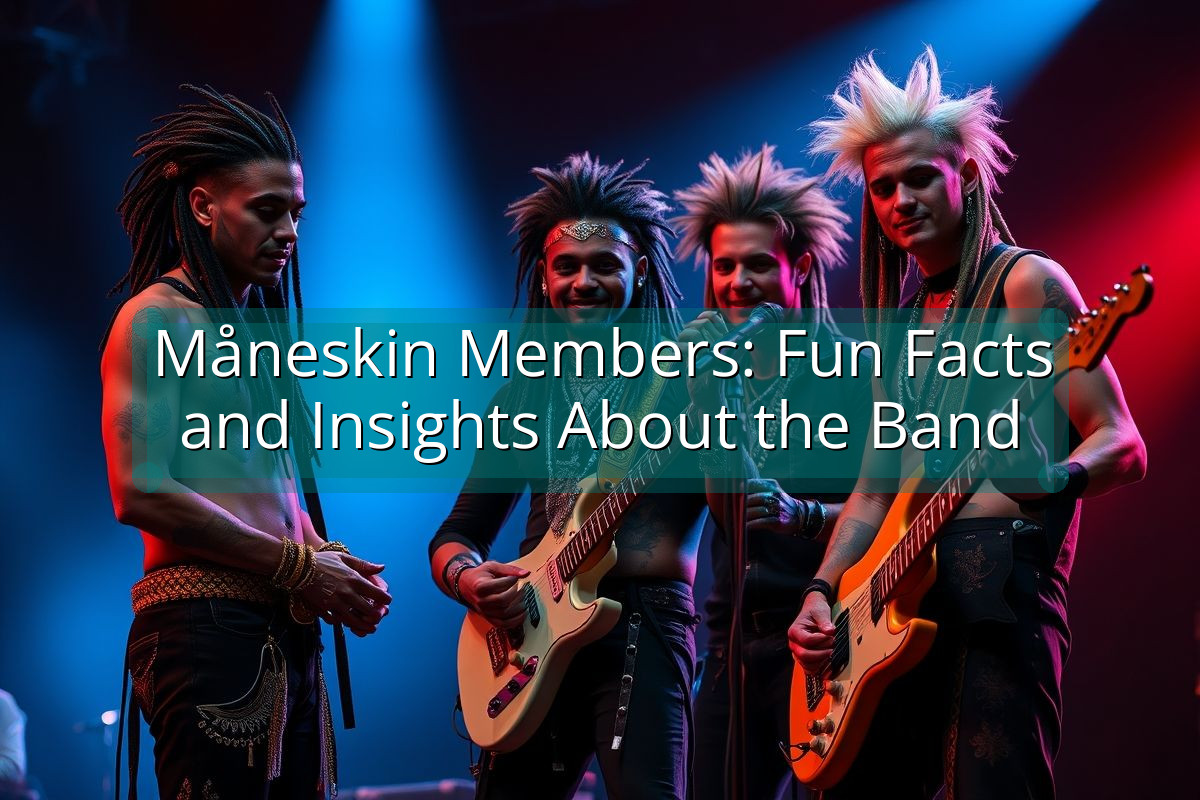 Måneskin Members: Fun Facts and Insights About the Band