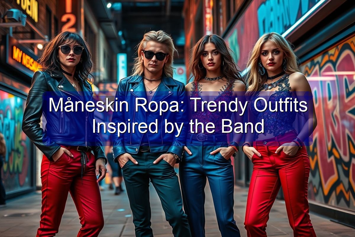 Måneskin Ropa: Trendy Outfits Inspired by the Band