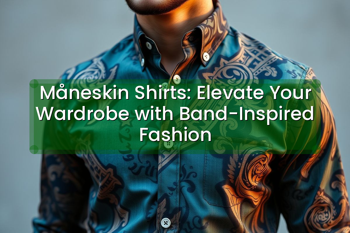 Måneskin Shirts: Elevate Your Wardrobe with Band-Inspired Fashion