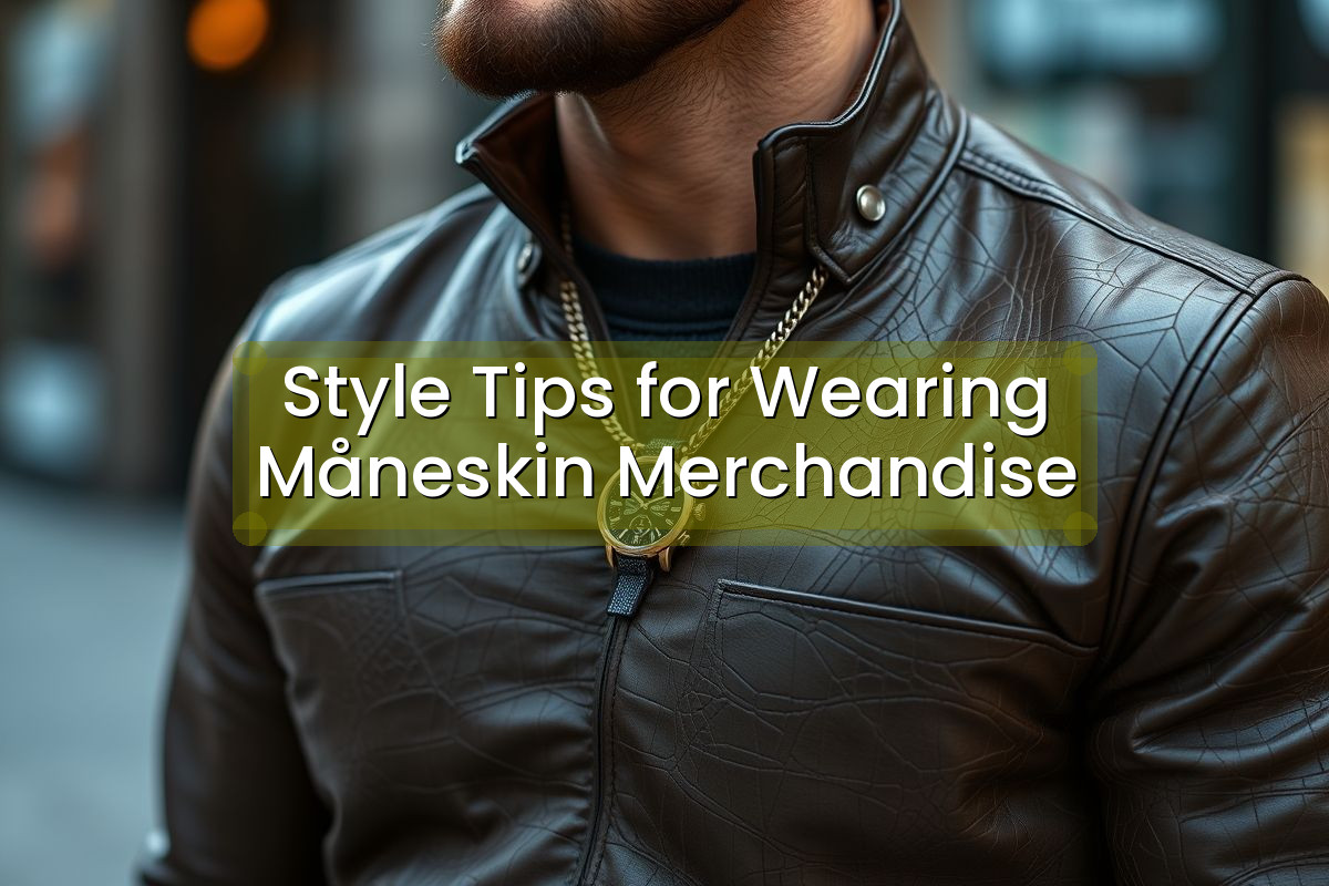 Style Tips for Wearing Måneskin Merchandise